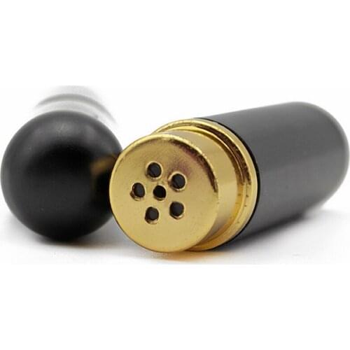 2pcs Aromatherapy Essential Oil Refillable Aluminum Blank Nasal Inhalers with High Quality Cotton Wicks