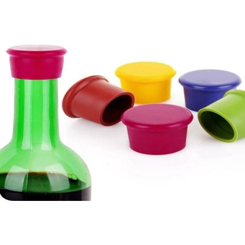 200pcs/lot DHL Fedex Fast Shipping Silicone wine stoppers Leak free wine bottle sealers for red wine and beer bottle cap