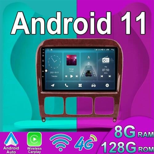 Carplay 6+128G Android 10 9" CAR For Mercedes Benz S Class W220 S280 S320 S350 S400 S430 S500 S600 1998 - 2005 Car Radio Multime