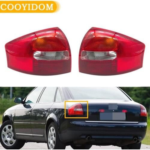 Car Rear Tail lights Stop Lamp Brake Light For Audi A6 C5 Saloon/Sedan 2003 Turn Signal Indicator Brake Stop Lamp NO Bulbs