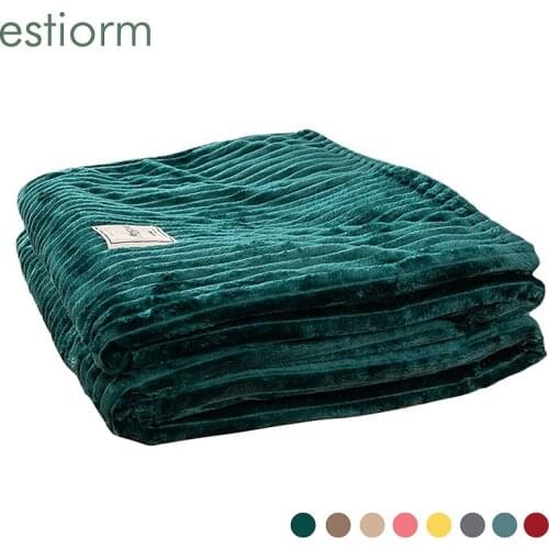 Velvet Blankets For Beds High Quality Winter Warm Soft Thicken Air Conditioning Napping Flannel Blanket,Plush Bed Throw Blanket