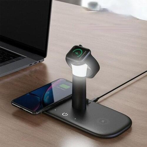 The Night Light Wireless Charger Is Suitable For Apple Mobile Phone Smart Watch Headset Wireless Charging