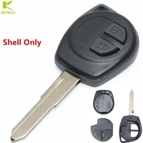 KEYECU 10PCS Brand New Replacement Shell Remote Key Case Fob for SUZUKI SX4 Swift 2 Button