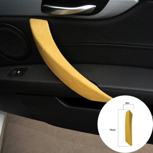 For BMW Z4 E89 2006-2019 Alcantara Suede Wrap Left-hand Drive Car Door Handle Panel Trim Stickers Cover Mouldings Accessories