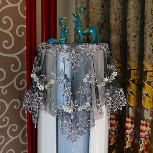 Europe Handmade Embroidery beading bed Table Runner flag cloth cover Lace tablecloth mat kitchen wedding Christmas party decor