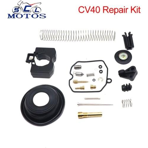 Sclmotos- 1 Set Motorcycle Carburetor Carb Rebuild Repair Tool Kit With Spare Jets For Harley Davidson CV40 27421-99C 27490-04