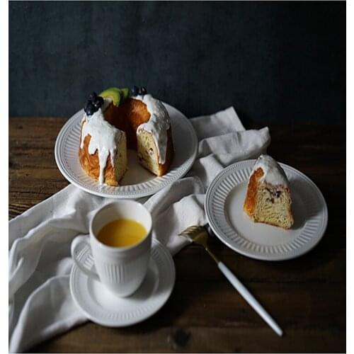 Coffee Cup Nordic Style Ceramic Large Capacity Creative Pure White Cups And Saucers Tea Mugs Embossment Delicateo Milk Mug