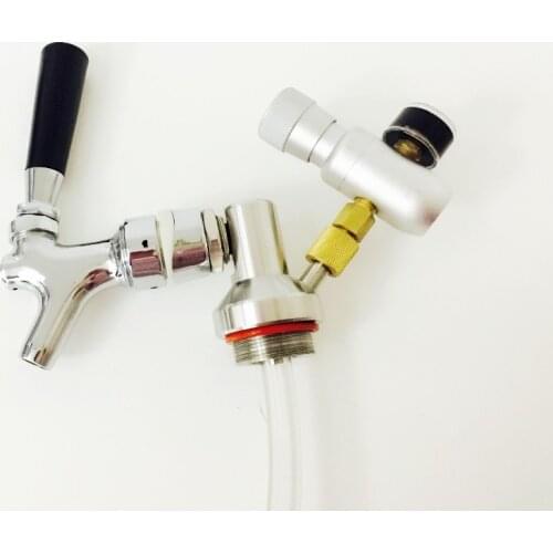 2L mini growler spears Beer Spear With Tap Faucet with CO2 Injector Premium For Mini Keg Beer Growler Just Fit For Our Mini Keg
