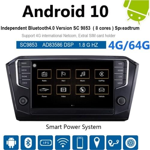 Navigation System Car Multimedia Video Android Dvd for VW PASSAT B8 2015-2018 9" 2G/32G Touch Screen Radio