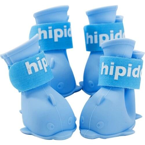 Anti-slip Pet Dog Rainshoes Waterproof Vinyl Pvc Dog Shoes Anti-skid Boots For Small Dogs Cats Pet Supplies Dropshipping