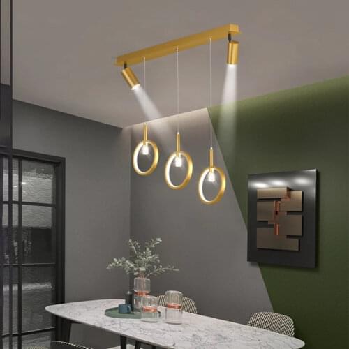 New Nordic Led Restaurant Chandelier Modern High quality Three-headed Table Creative Personality Spot Light decoration bar lamp