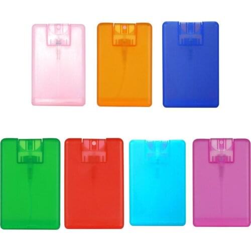 Plastic Card Type Portable Perfume Spray Bottle Moisturizing Water Box Refillable Mist Perfume Spray Bottle Clear Empty Sprayer