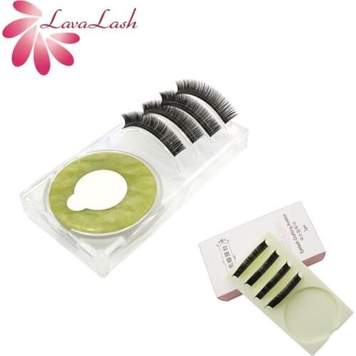 10pcs 2in1 Acrylic Eyelashes Glue Pallet Lash Stand Holder Pad High Quality Eyelash Extension Professional beauty makeup tool