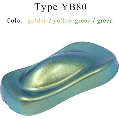 YB80 Chameleon Pigments Acrylic Paint Powder Coating Chameleon Dye for Cars Arts Crafts Nails Decoration Painting Supplies 10g