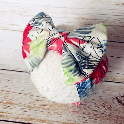 Bows Headband Baby Girls Cotton Hair Accessories Kids Floral Turban Newborn Child Wide Headwrap Toddler girls Headwear HB295S