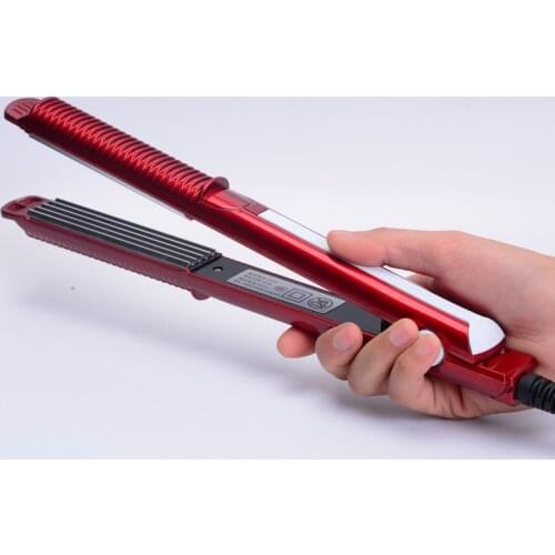 Free shipping 2017 Temperature Control hair straighteners 220-240V Straightening corrugated Iron styling tools