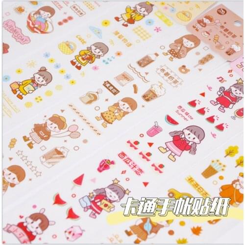 BULA Journal Sticker Cute Cartoon Material Post Scrapbooking Stationery School Supplies