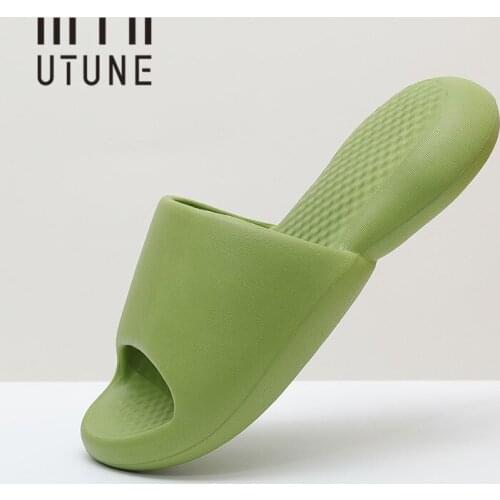 Youdiao 4CM Women Slippers Of Fish Thick Sole Indoor Shoes For Woman Soft EVA Slides Mute Non-slip Men Slipper Summer Sandals