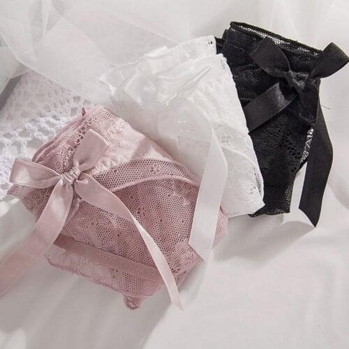 Japanese Sexy Women Cotton Panties Seamless Thong Kawaii Lingerie Femme Cute Underwear Lolita Girl Panty Pink Thongs Wholesale