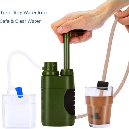 Outdoor Water Filter Straw Water Filtration System Water Purifier for Family Preparedness Camping Hiking Emergency