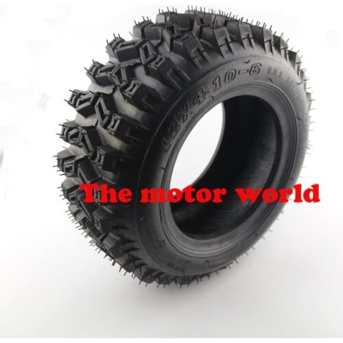 1pc 12x4.10-6 tyre ATV Quad Go Kart 47cc 49cc Chunky 4.10-6Tire inner tube Fit All Models