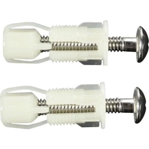 2pcs DIY Plastic Toilet Seat Screws Fixings Fit Toilet Seats Hinges Repair Tools 38Mmx5mm The toilet screw