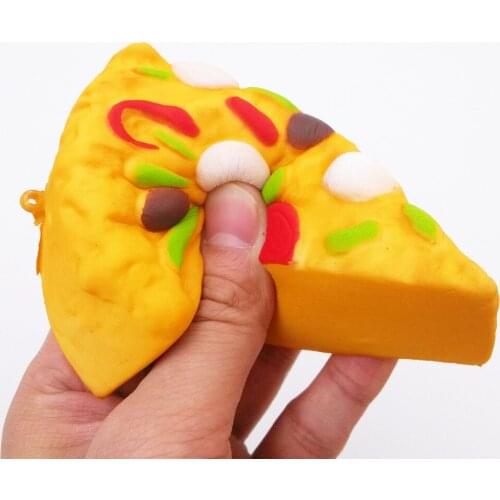 20pcs New Simulated food Kawaii Soft Pizza Squishy Bread gifts for kids Baby Toys Chiristmas Gift