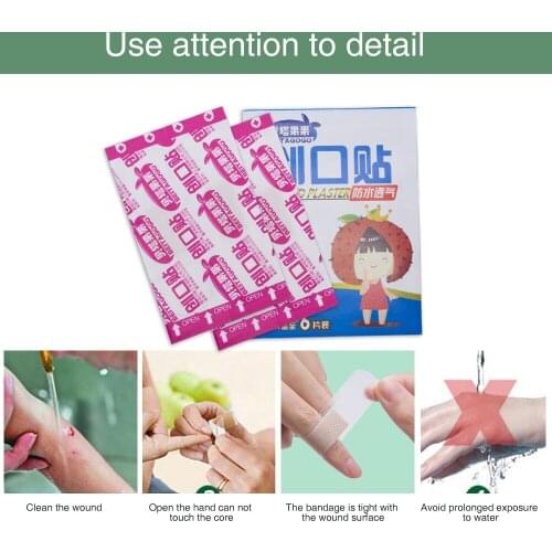 42Pcs Bandage Aid Wound Dressings Sterile Hemostasis Stickers First Aid Patch Adhesive Plaster C1223
