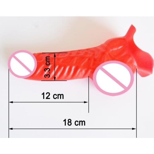 Natural Latex Penis sheath ball condom pants accessories