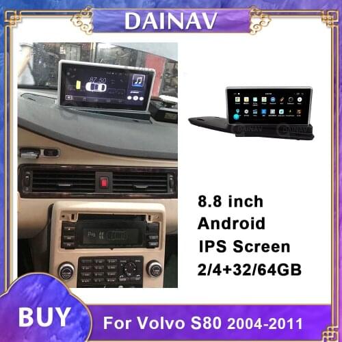 Car radio multimedia player Tesla style stereo for Volvo S80 V70 2004-2011 Android car autoradio GPS navi DVD player
