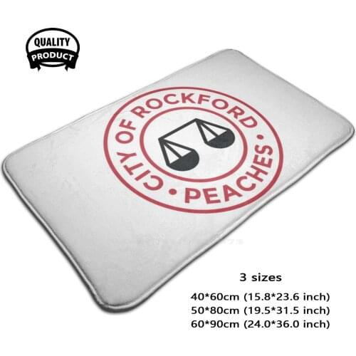 WomenS Baseball League Rock Peaches 3D Household Goods Mat Rug Carpet Foot Pad Rock Peaches Rock Peaches Costume No Crying In