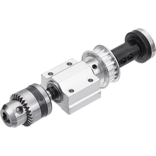 No Power Diy Woodworking Cutting Grinding Spindle Trimming Belt B10 Drill Chuck Set Small Lathe Accessories For Table Saw