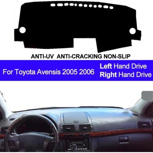 Auto Car Dashboard Cover Dash Mat Dash Board Pad Carpet Dashmat Anti-UV Mats For Toyota Avensis 2005 2006 LHD RHD Car Styling