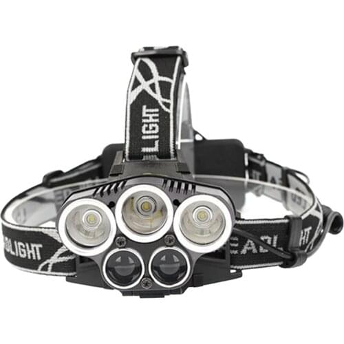 Fishing Headlamp 3000 Lumens LED Head Lamp Flashlight with Redlight For Running, Camping, Hiking