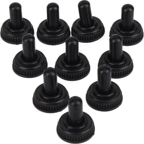 New High Quality 10pcs 6mm Rubber Waterproof Cover Hat Boot Cap Dust Proof Water Proof Protect For Mini Toggle Switch MTS HR