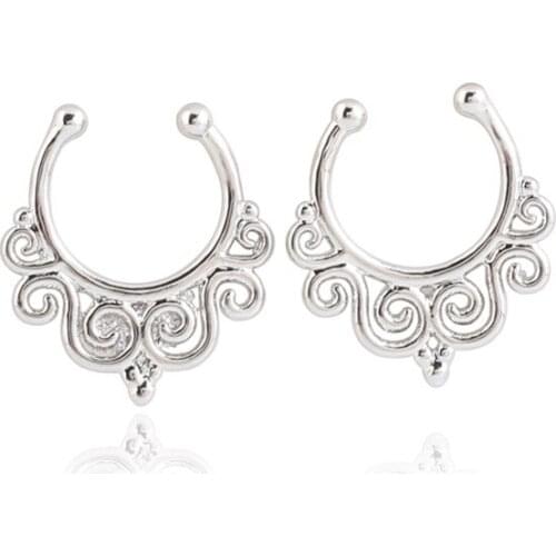 New Arrive Non Mainstream Personality Type U Puncture Anti Allergic Nose Ring Opening B19 Titanium Nail 30pcs/lot Free Shipping