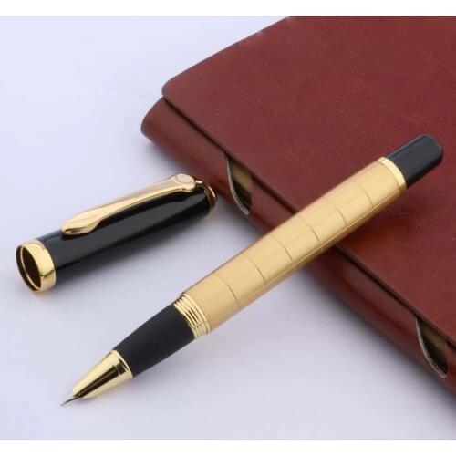 Baoer 701 Fine nib Golden Trim Fountain Pen for School & Business Stationary
