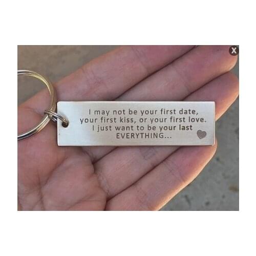 Personalized Stainless Steel Engraved Keychian,Boyfriend Gift, Custom Keychain, Boyfriend Keychain, Gifts for Men, Husband Gift