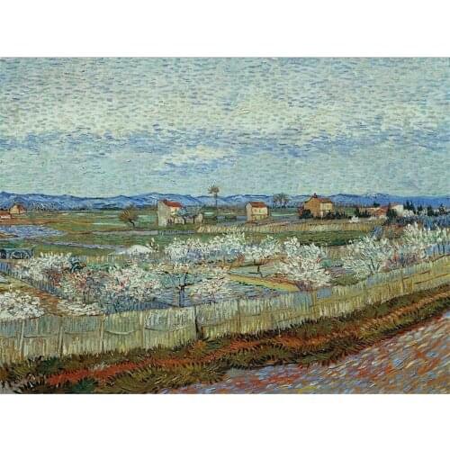Landscape Van Gogh DIY Embroidery 11CT Cross Stitch Kits Craft Needlework Set Cotton Thread Printed Canvas Home Room