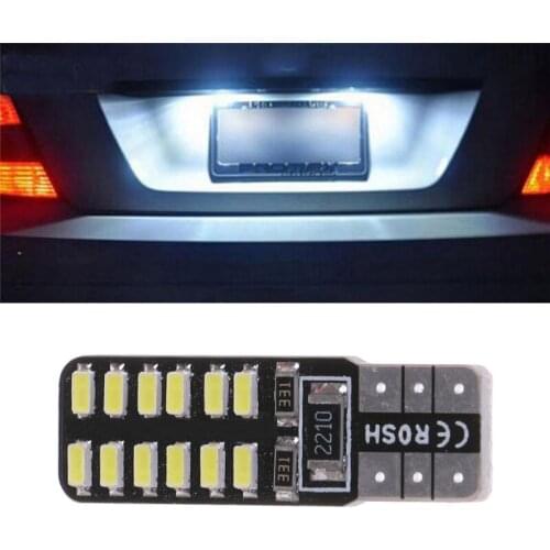 Foreign Direct Selling Small Lamp License Plate Lamp T10 3014 24 Lamp W5w 168 194 Car Decoding Width Lamp Car Led Light