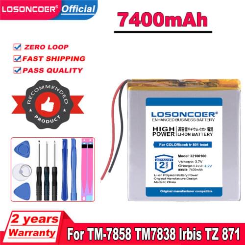 7000mAh 30100100 Battery for Tablet Pc Texet TM-7858 Lrbis TZ 82 7 Inch 8 Inch 9inch Batteries for COLORbook Tr 801 Texet