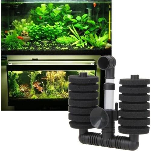 Aquarium Double Head Biochemical Cotton Filter Fish Tank Pneumatic Sponge Water Fairy Wall