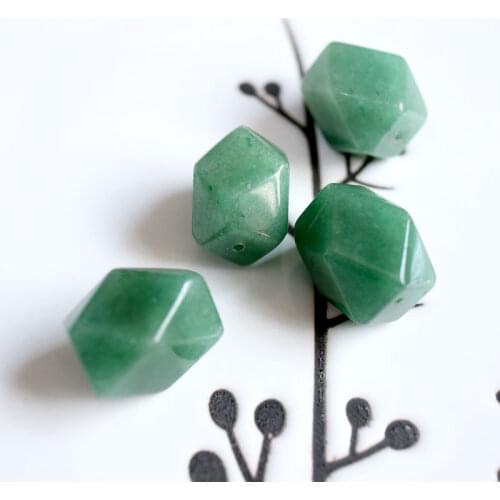 4 pcs/lot natural sodalite blue vein stone fluorite mookaite aventurine faceted nugget loose beads jewelry making DIY for women