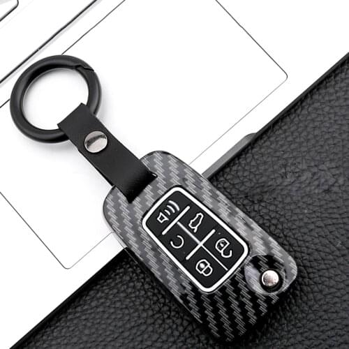 Carbon fiber pattern car key case For Chevrolet For Buick Cruze Aveo Trax Opel Astra Corsa Meriva Zafira Antara Car accessories