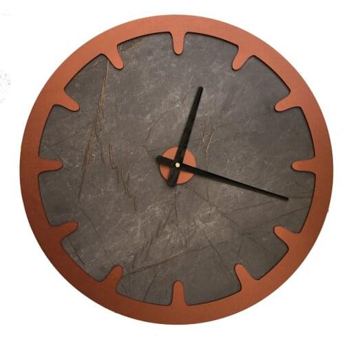 North Designed the Gordian Copper Bar Decorative Wall Clock 48 Cm
