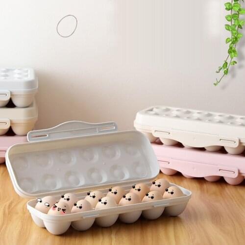 Egg Tray Holder Egg Storage Box Refrigerator Crisper Storage Container Home Storage Organization almacenamiento y organizacion