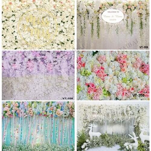 Miss To Mrs Backdrop White Rose Flower Bridal Shower Backdrop Pink Flower Wedding Bride To Be Engagement Party Decoration