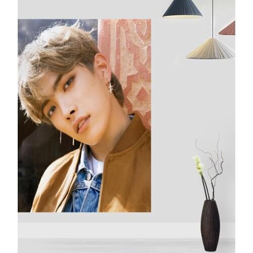 Custom Hong Joong KPOP Poster Wall For Living Room Art Poster Decoration Canvas Fabric No Frame Morden Print Wall 0224