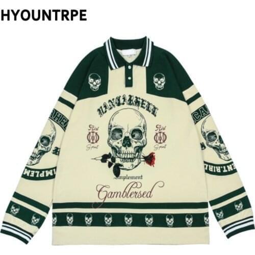 HYOUNTRPE Long Sleeve Polos For Men