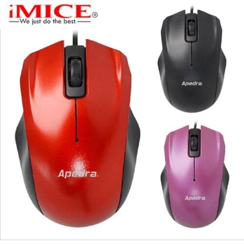 IMICE New Wired Mouse USB Optical Mouse 3 Button 2400DPI M2 Computer Pc Mouse for Office Computers and Laptops
